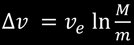 Tsiokovsky equation